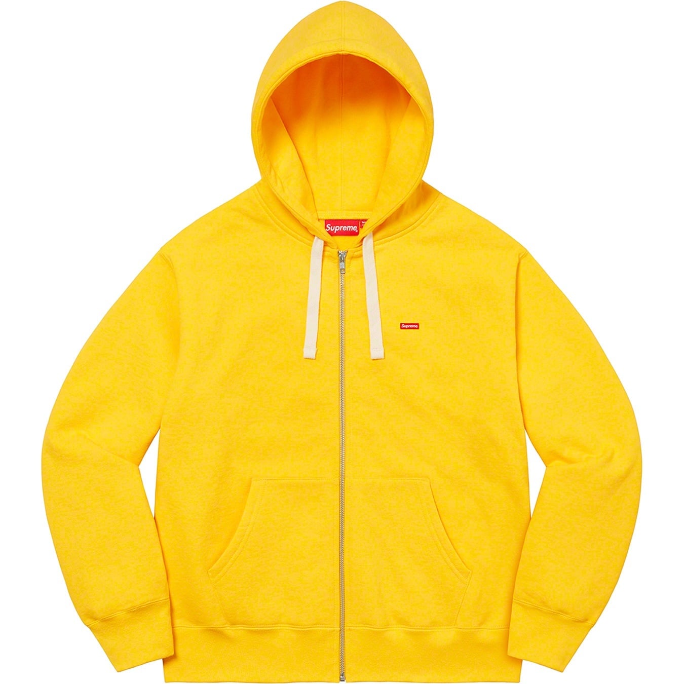 Small Box Drawcord Zip Up Hooded Sweatshirt view 6